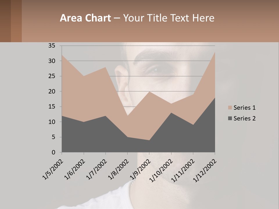A Man In A Cap Is Looking At The Camera PowerPoint Template