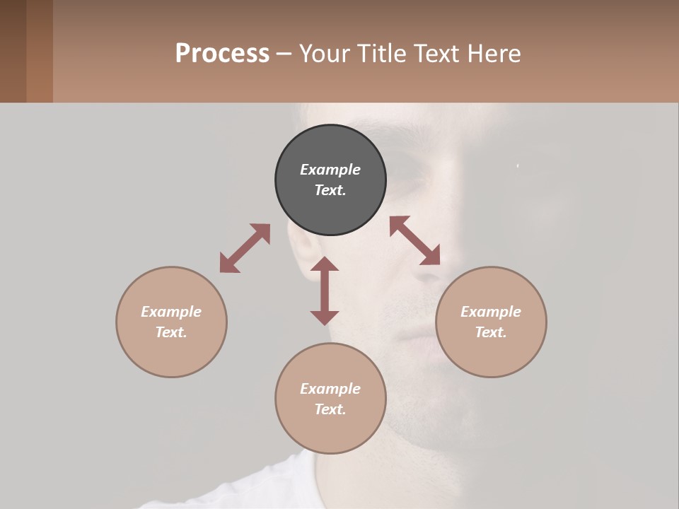 A Man In A Cap Is Looking At The Camera PowerPoint Template