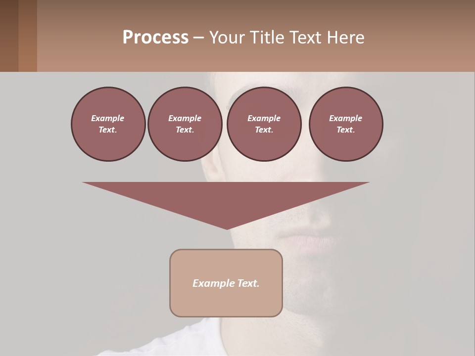 A Man In A Cap Is Looking At The Camera PowerPoint Template