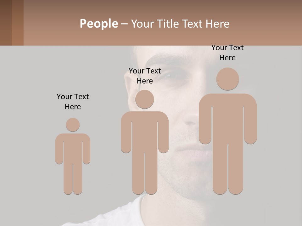 A Man In A Cap Is Looking At The Camera PowerPoint Template