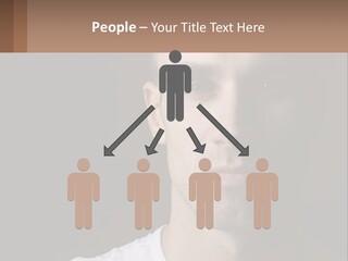 A Man In A Cap Is Looking At The Camera PowerPoint Template