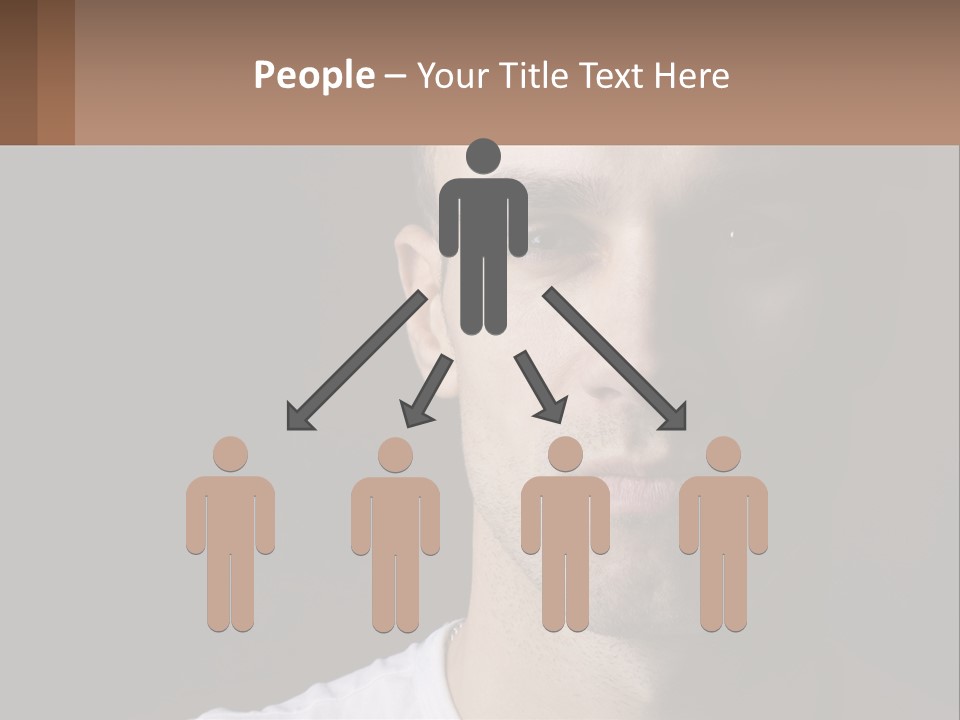 A Man In A Cap Is Looking At The Camera PowerPoint Template
