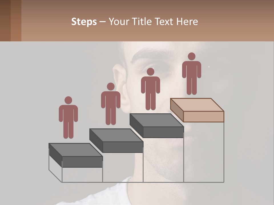 A Man In A Cap Is Looking At The Camera PowerPoint Template
