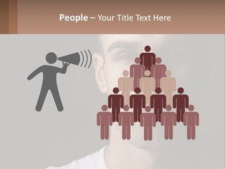 A Man In A Cap Is Looking At The Camera PowerPoint Template