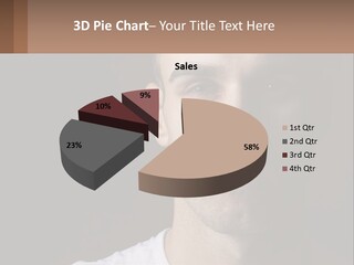 A Man In A Cap Is Looking At The Camera PowerPoint Template