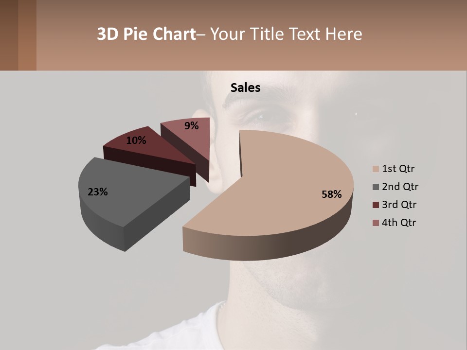 A Man In A Cap Is Looking At The Camera PowerPoint Template