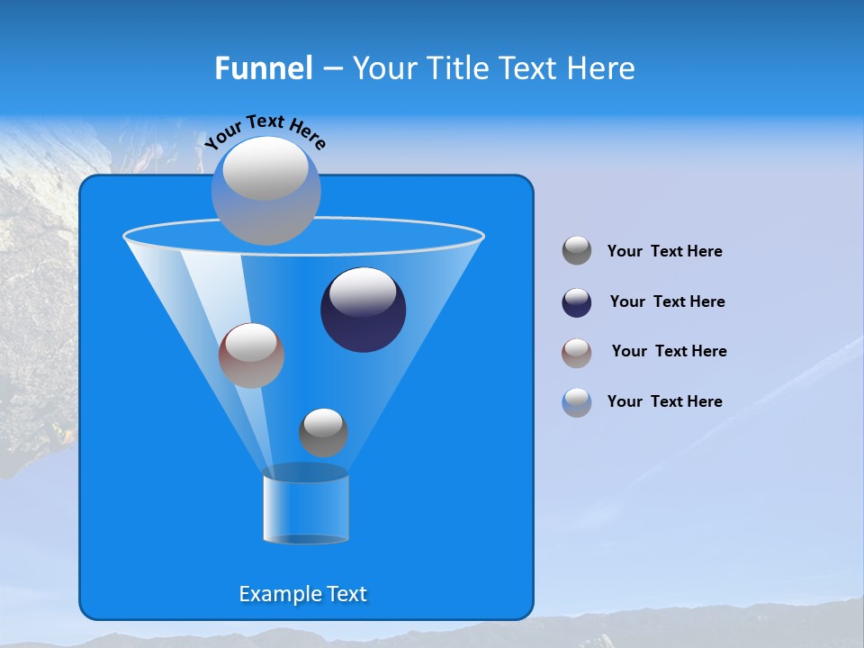 A Man Climbing Up The Side Of A Mountain PowerPoint Template