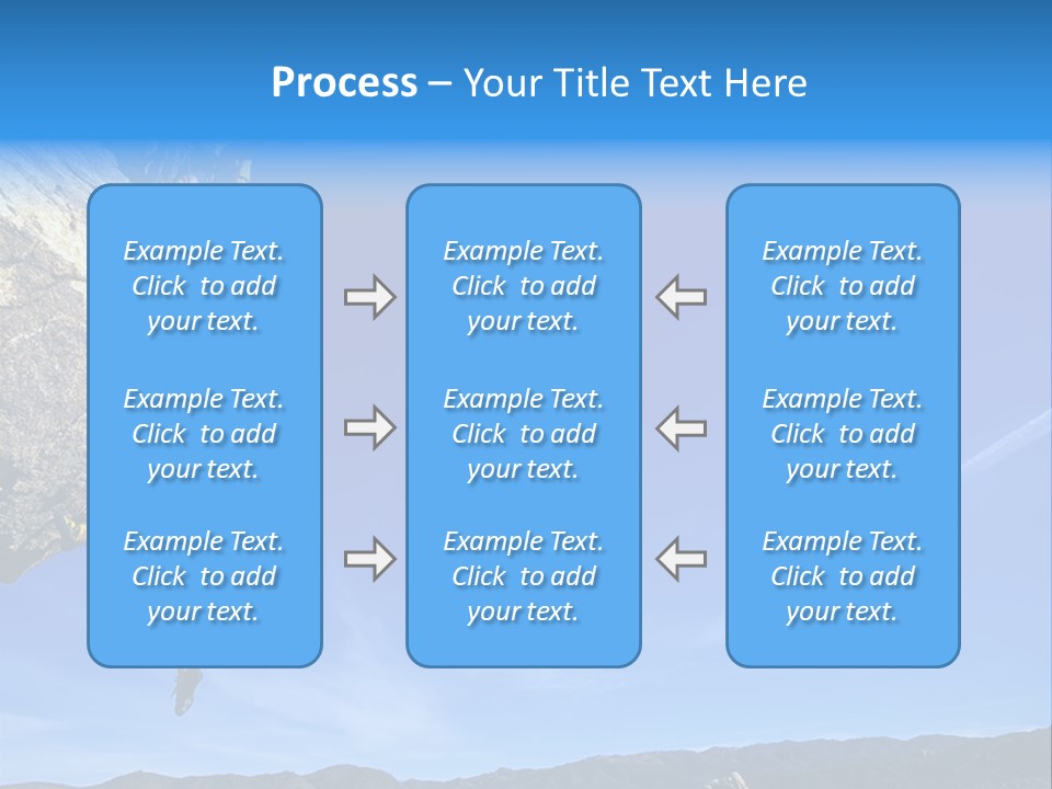 A Man Climbing Up The Side Of A Mountain PowerPoint Template