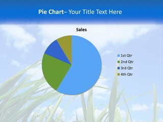 A Powerpoint Presentation With A Blue Sky In The Background PowerPoint Template
