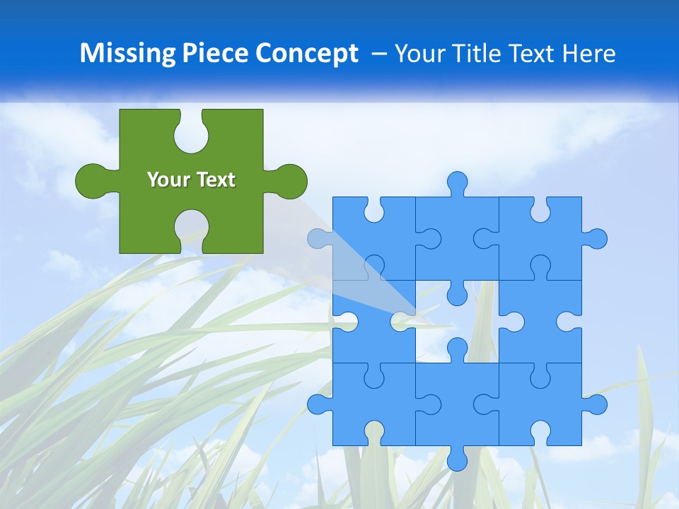 A Powerpoint Presentation With A Blue Sky In The Background PowerPoint Template