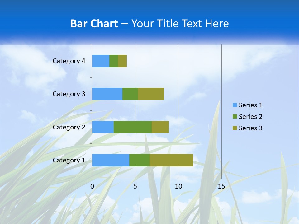 A Powerpoint Presentation With A Blue Sky In The Background PowerPoint Template