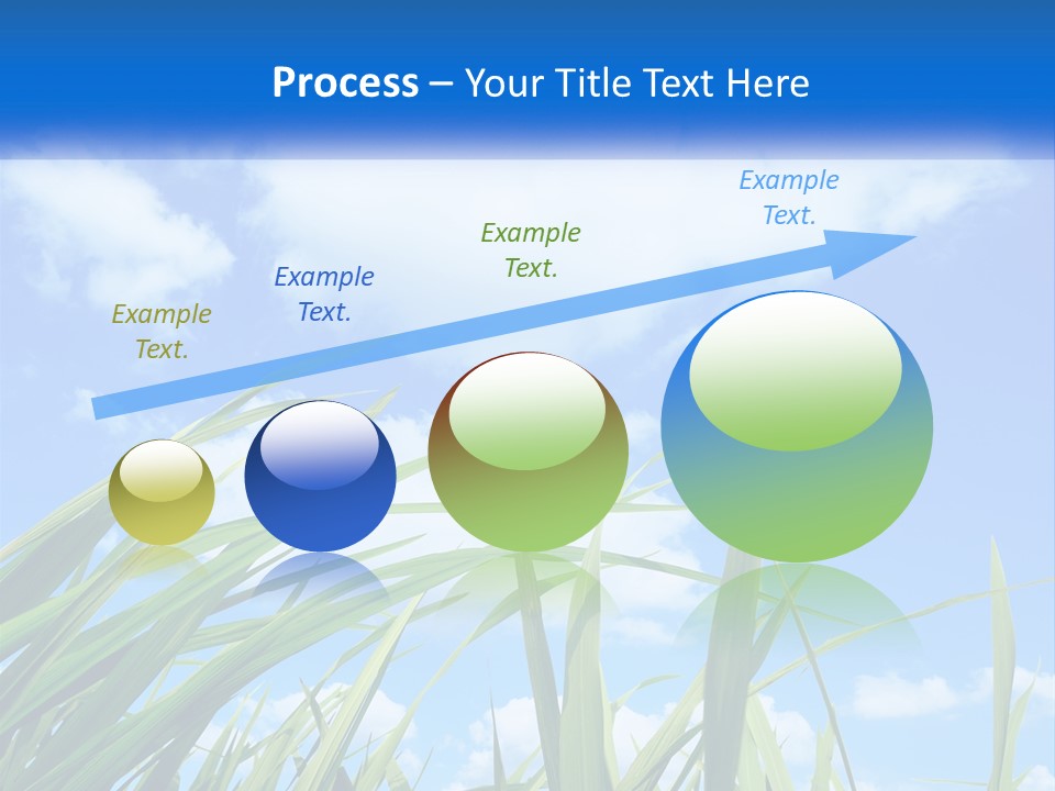 A Powerpoint Presentation With A Blue Sky In The Background PowerPoint Template