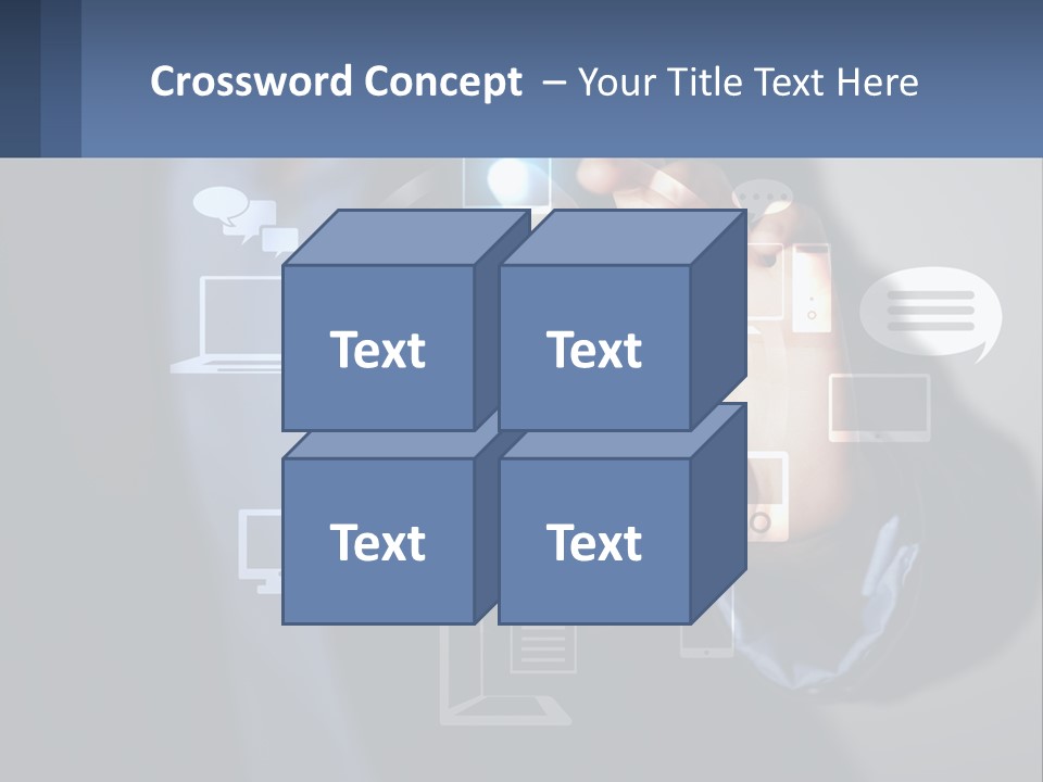 A Person Pressing A Button On A Touch Screen PowerPoint Template