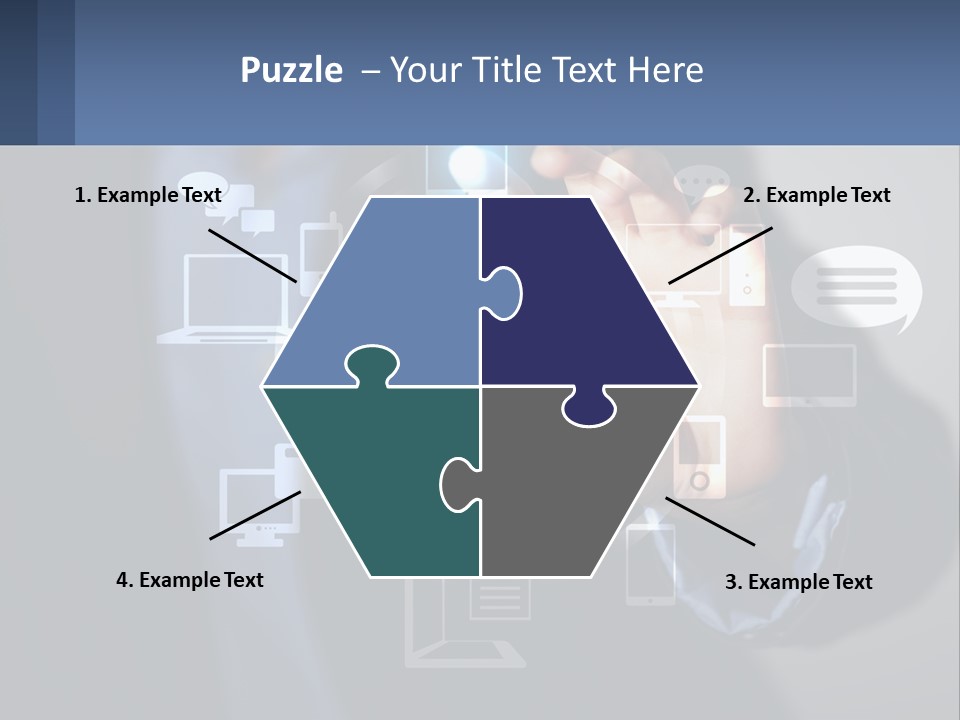 A Person Pressing A Button On A Touch Screen PowerPoint Template