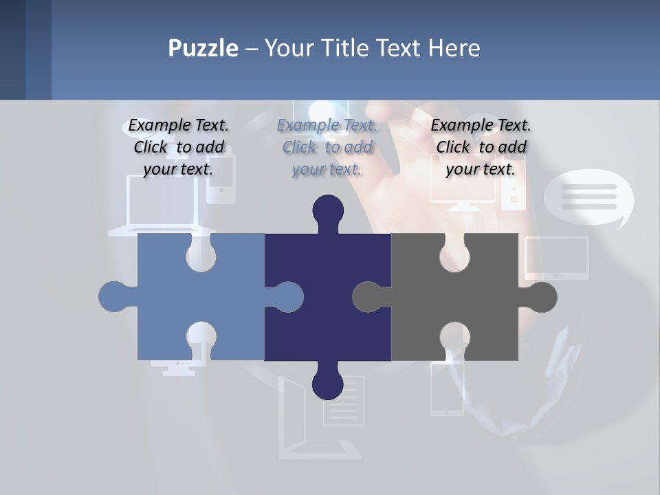 A Person Pressing A Button On A Touch Screen PowerPoint Template