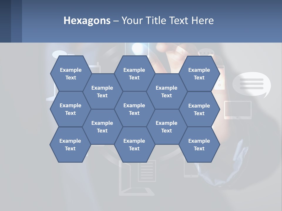 A Person Pressing A Button On A Touch Screen PowerPoint Template