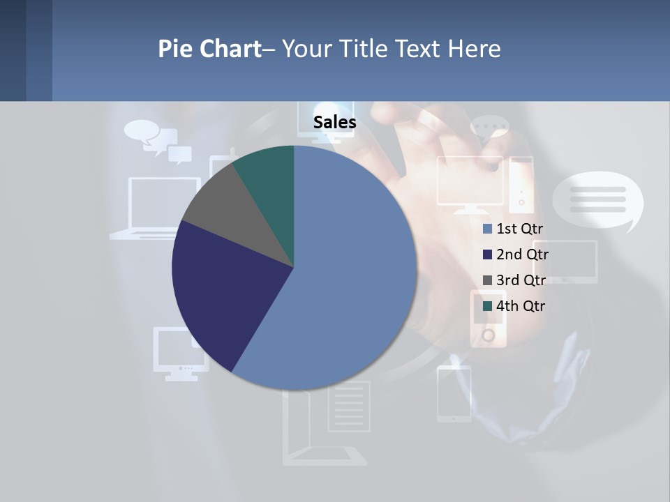 A Person Pressing A Button On A Touch Screen PowerPoint Template