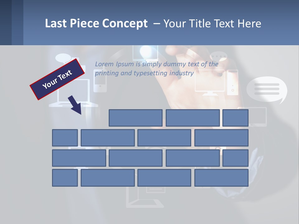 A Person Pressing A Button On A Touch Screen PowerPoint Template