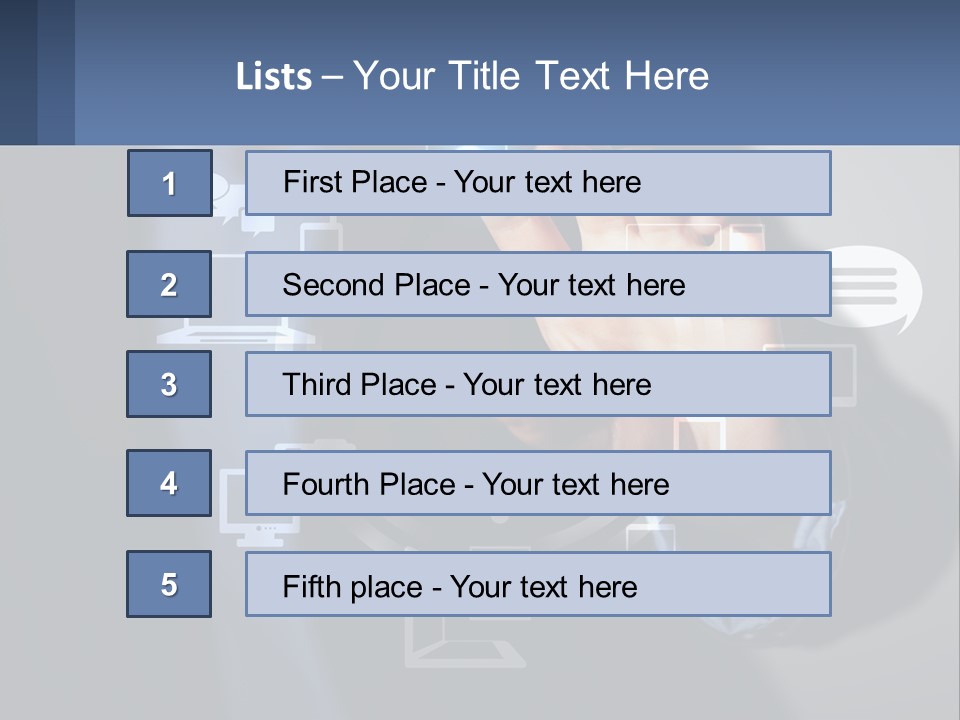 A Person Pressing A Button On A Touch Screen PowerPoint Template