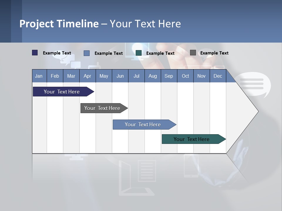 A Person Pressing A Button On A Touch Screen PowerPoint Template