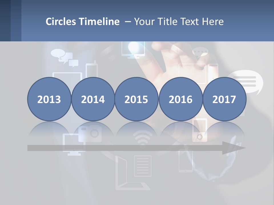 A Person Pressing A Button On A Touch Screen PowerPoint Template