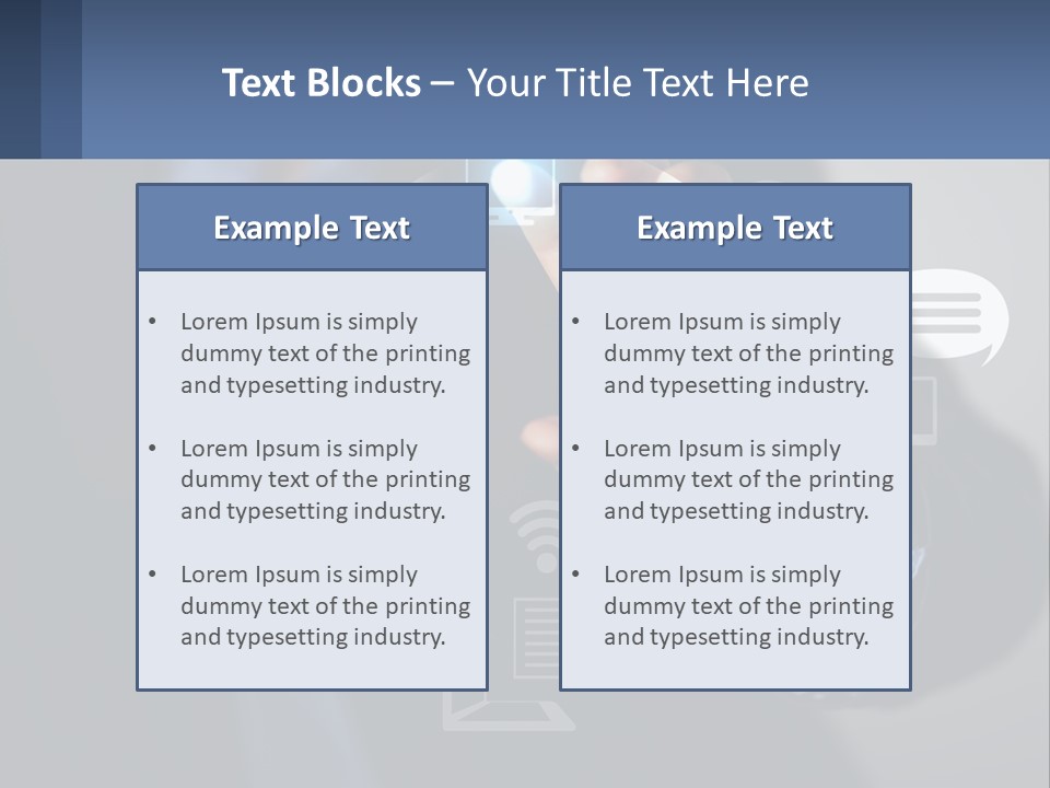 A Person Pressing A Button On A Touch Screen PowerPoint Template