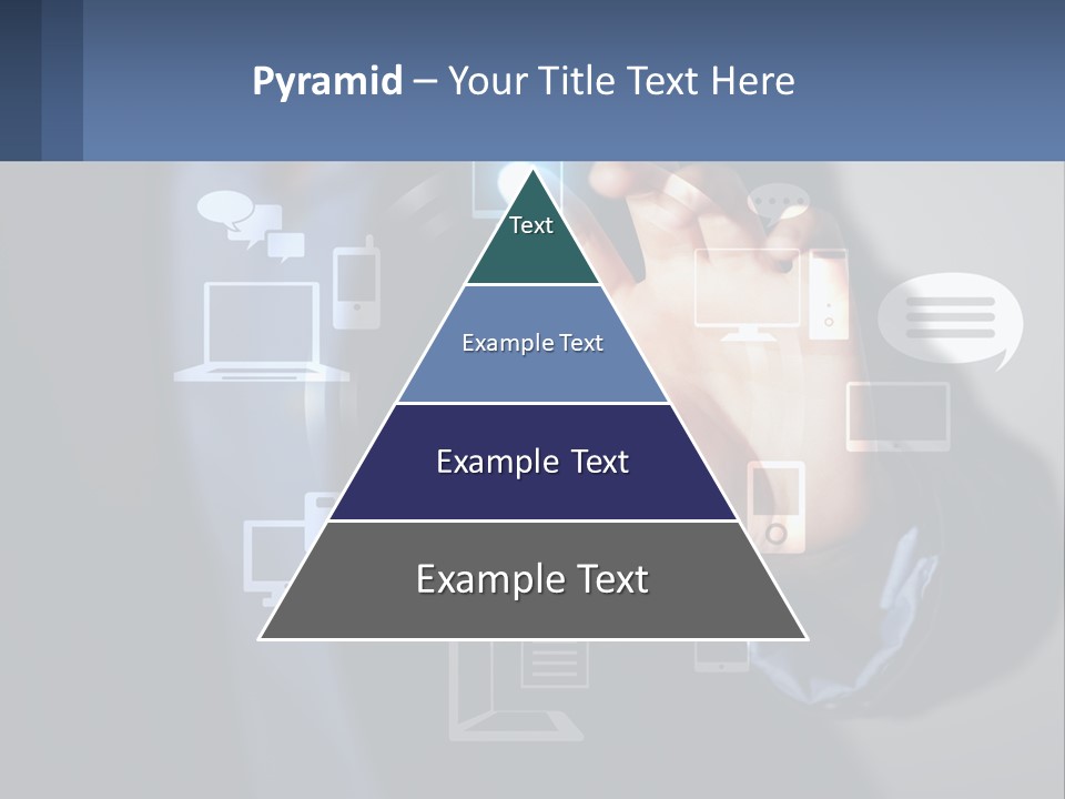 A Person Pressing A Button On A Touch Screen PowerPoint Template