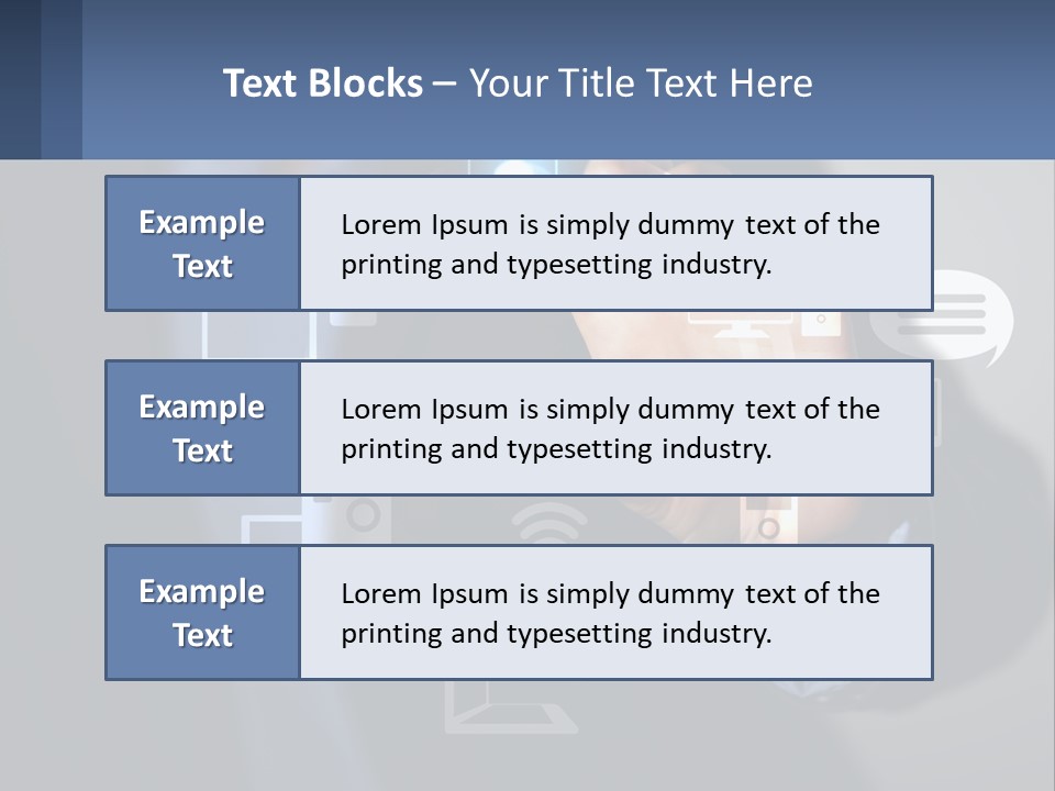 A Person Pressing A Button On A Touch Screen PowerPoint Template