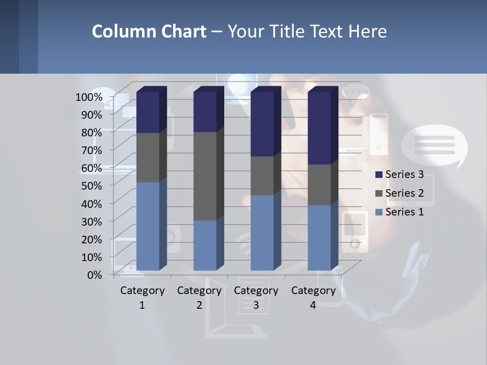 A Person Pressing A Button On A Touch Screen PowerPoint Template