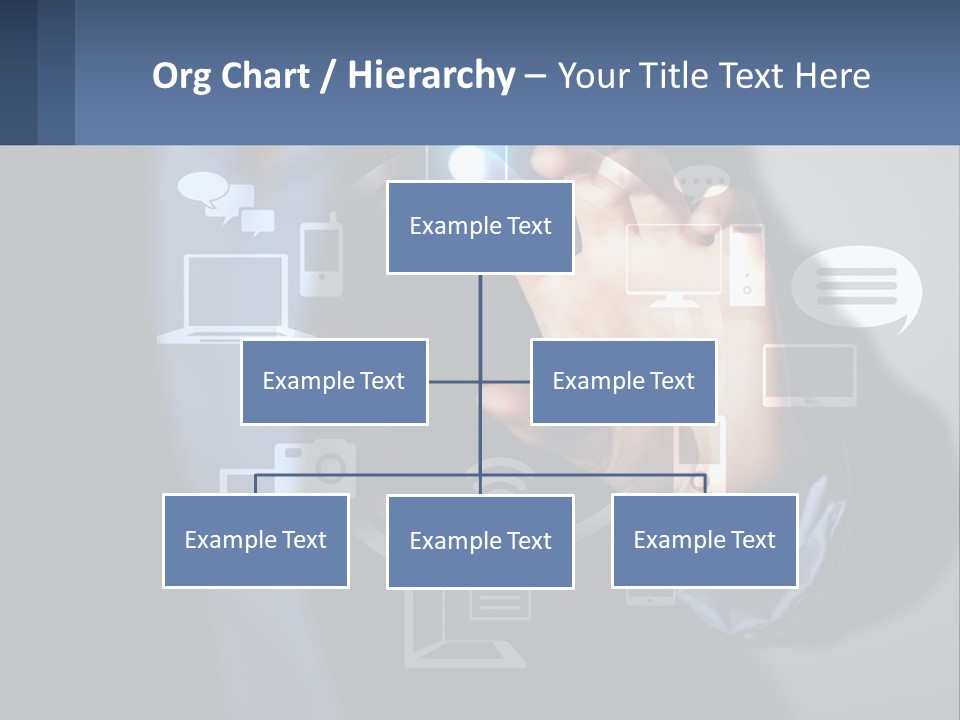 A Person Pressing A Button On A Touch Screen PowerPoint Template