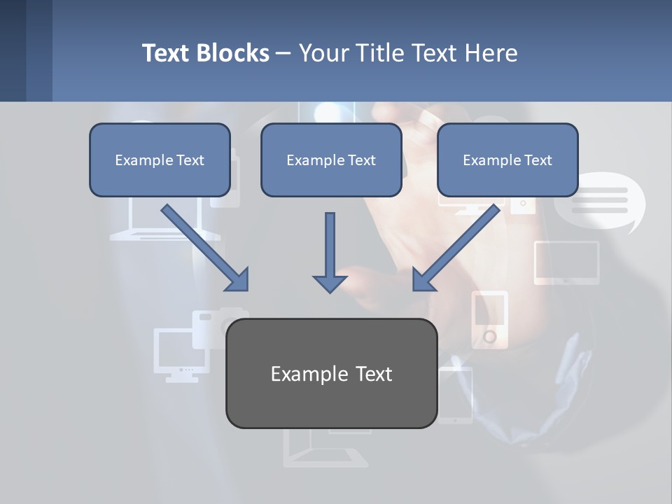 A Person Pressing A Button On A Touch Screen PowerPoint Template