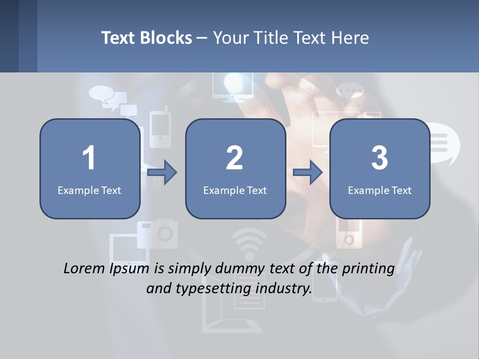 A Person Pressing A Button On A Touch Screen PowerPoint Template