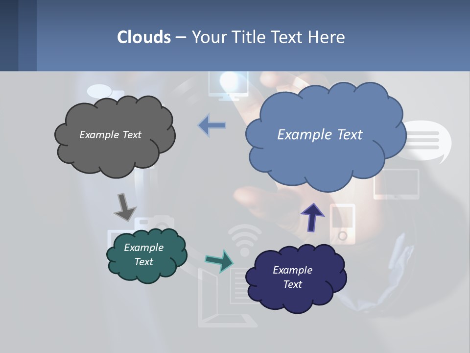 A Person Pressing A Button On A Touch Screen PowerPoint Template