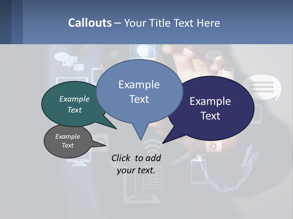 A Person Pressing A Button On A Touch Screen PowerPoint Template