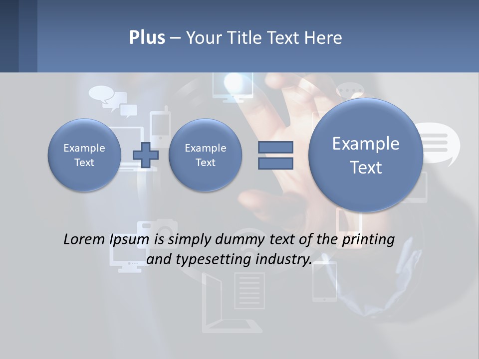 A Person Pressing A Button On A Touch Screen PowerPoint Template