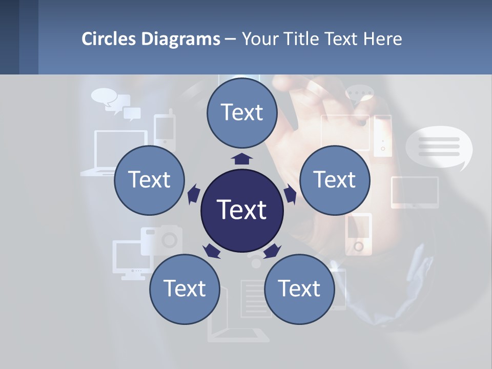 A Person Pressing A Button On A Touch Screen PowerPoint Template