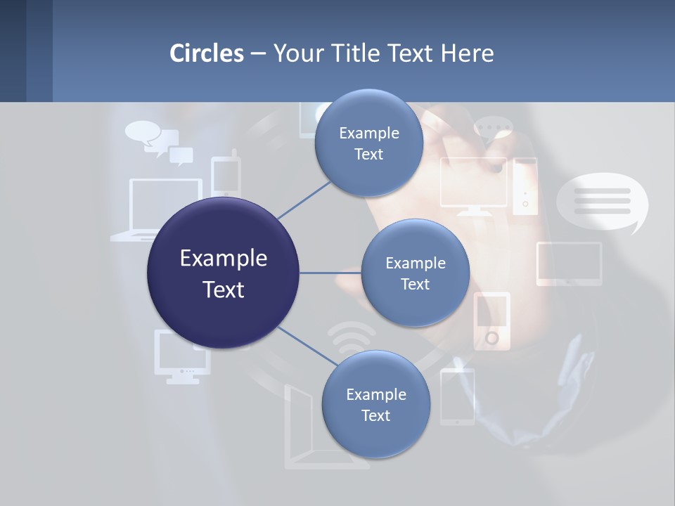 A Person Pressing A Button On A Touch Screen PowerPoint Template