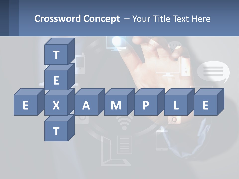 A Person Pressing A Button On A Touch Screen PowerPoint Template
