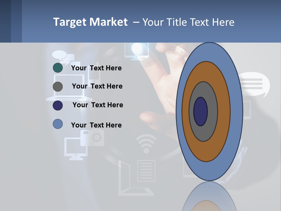 A Person Pressing A Button On A Touch Screen PowerPoint Template