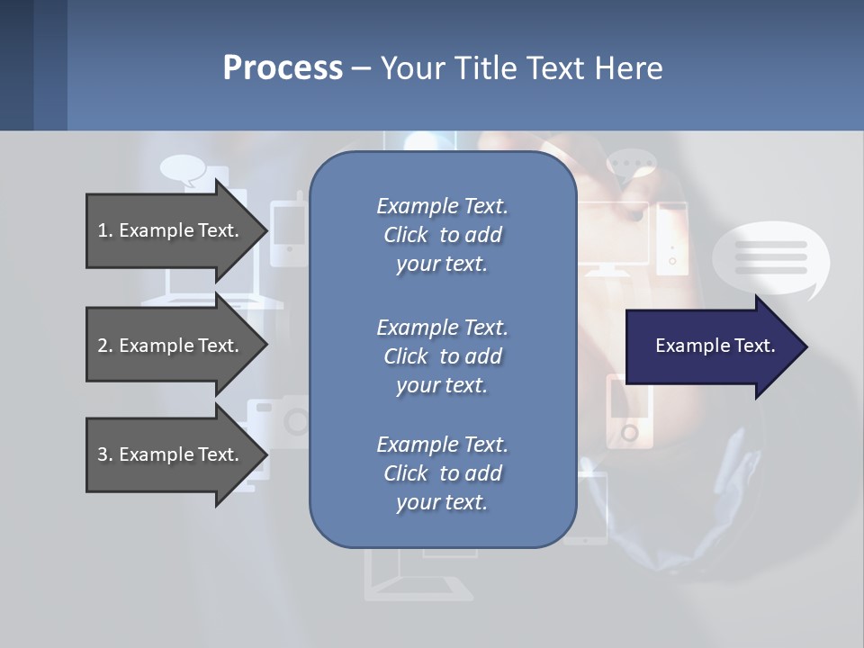 A Person Pressing A Button On A Touch Screen PowerPoint Template