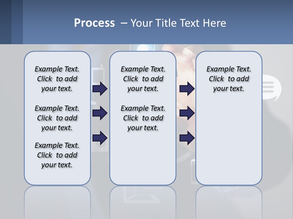 A Person Pressing A Button On A Touch Screen PowerPoint Template
