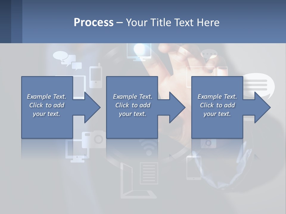 A Person Pressing A Button On A Touch Screen PowerPoint Template