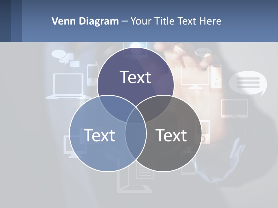 A Person Pressing A Button On A Touch Screen PowerPoint Template