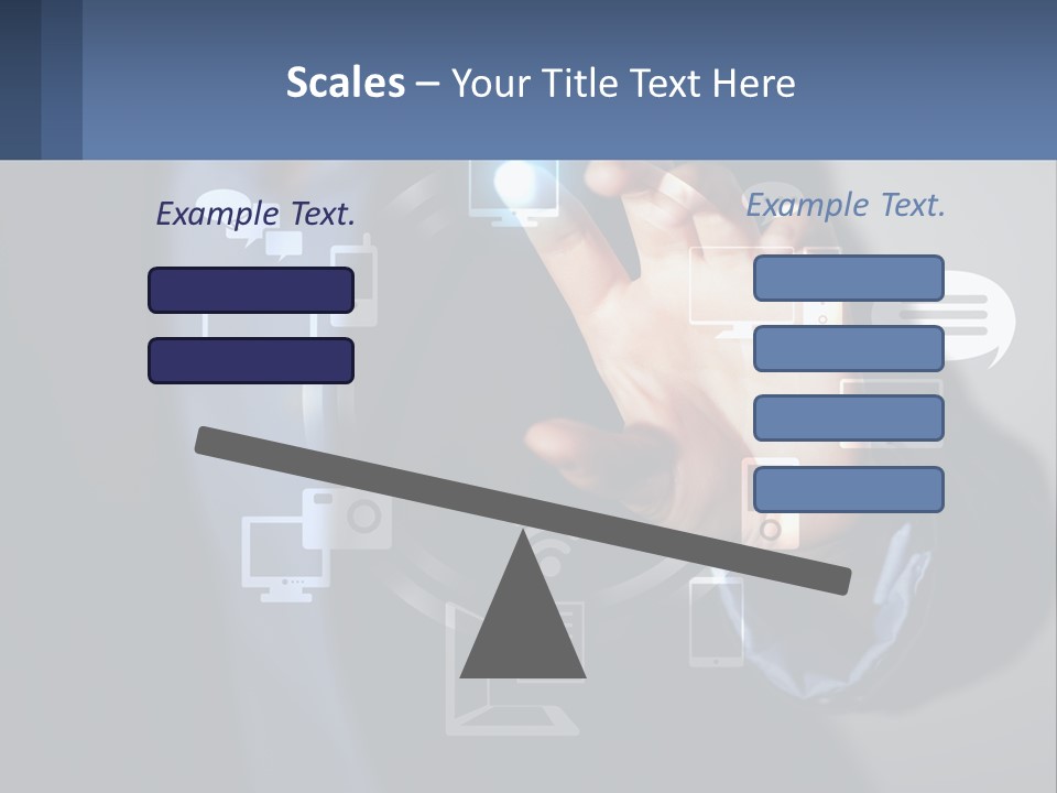 A Person Pressing A Button On A Touch Screen PowerPoint Template