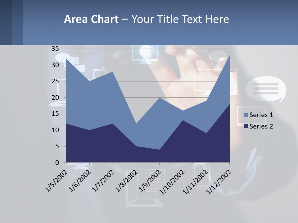 A Person Pressing A Button On A Touch Screen PowerPoint Template