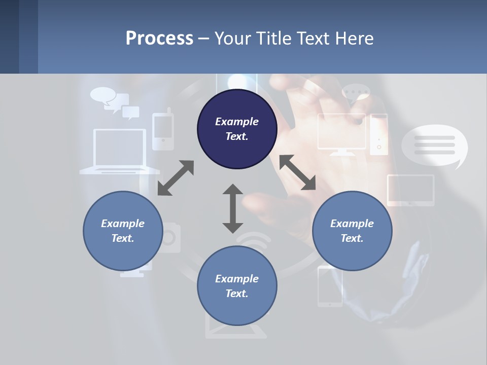 A Person Pressing A Button On A Touch Screen PowerPoint Template