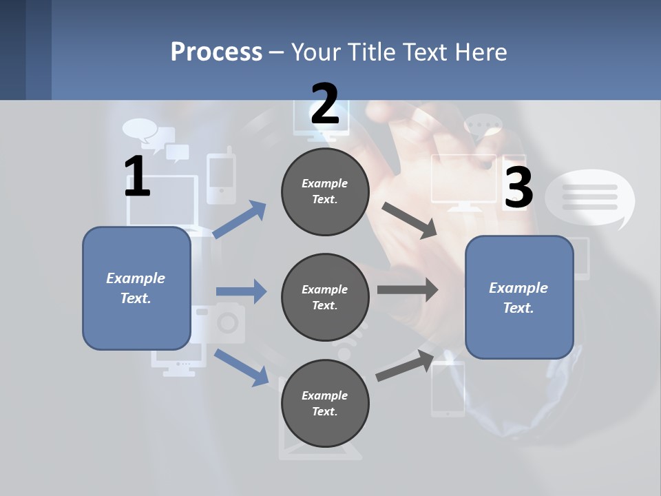 A Person Pressing A Button On A Touch Screen PowerPoint Template