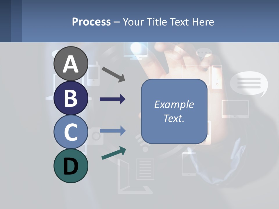 A Person Pressing A Button On A Touch Screen PowerPoint Template