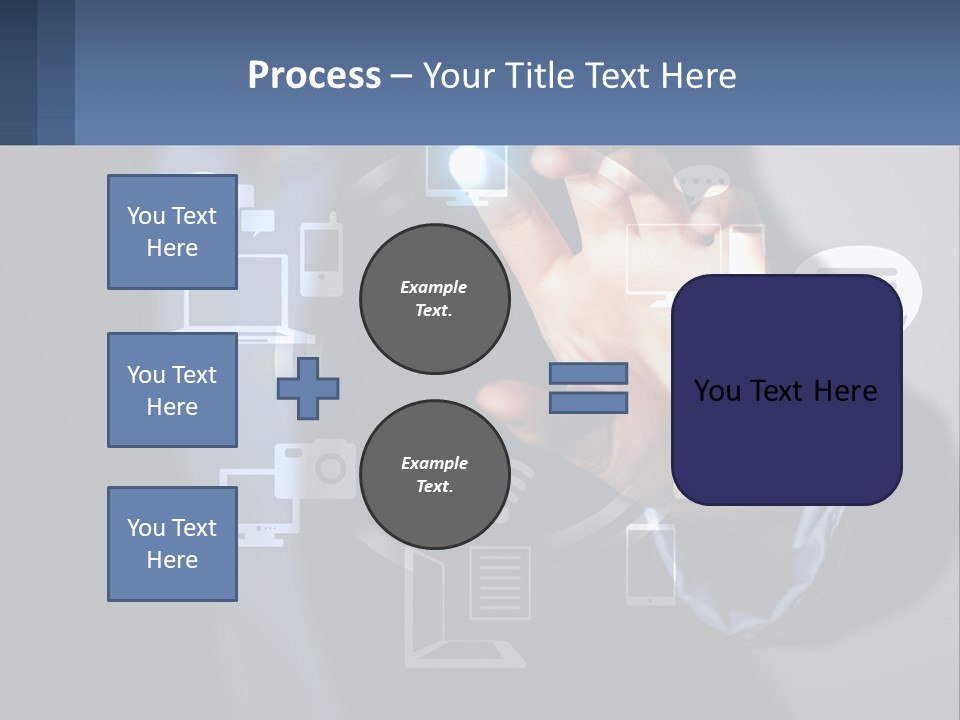 A Person Pressing A Button On A Touch Screen PowerPoint Template