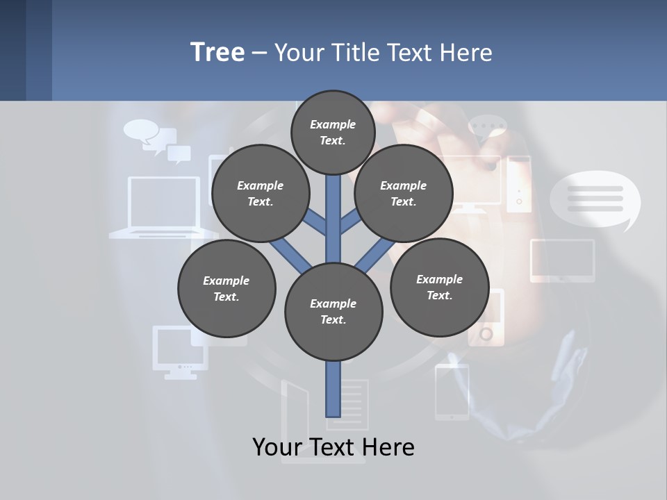 A Person Pressing A Button On A Touch Screen PowerPoint Template